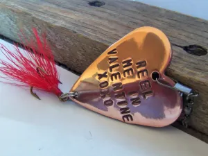 Valentine for Him Valentine's Day Gift for Men Personalized Gifts for Husband Be My Valentine For Girlfriend Couples Gift Fishing Lure Heart