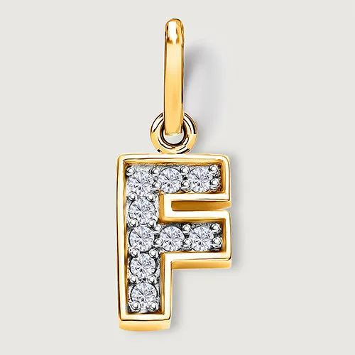 Versa Diamond Alphabet Pendants