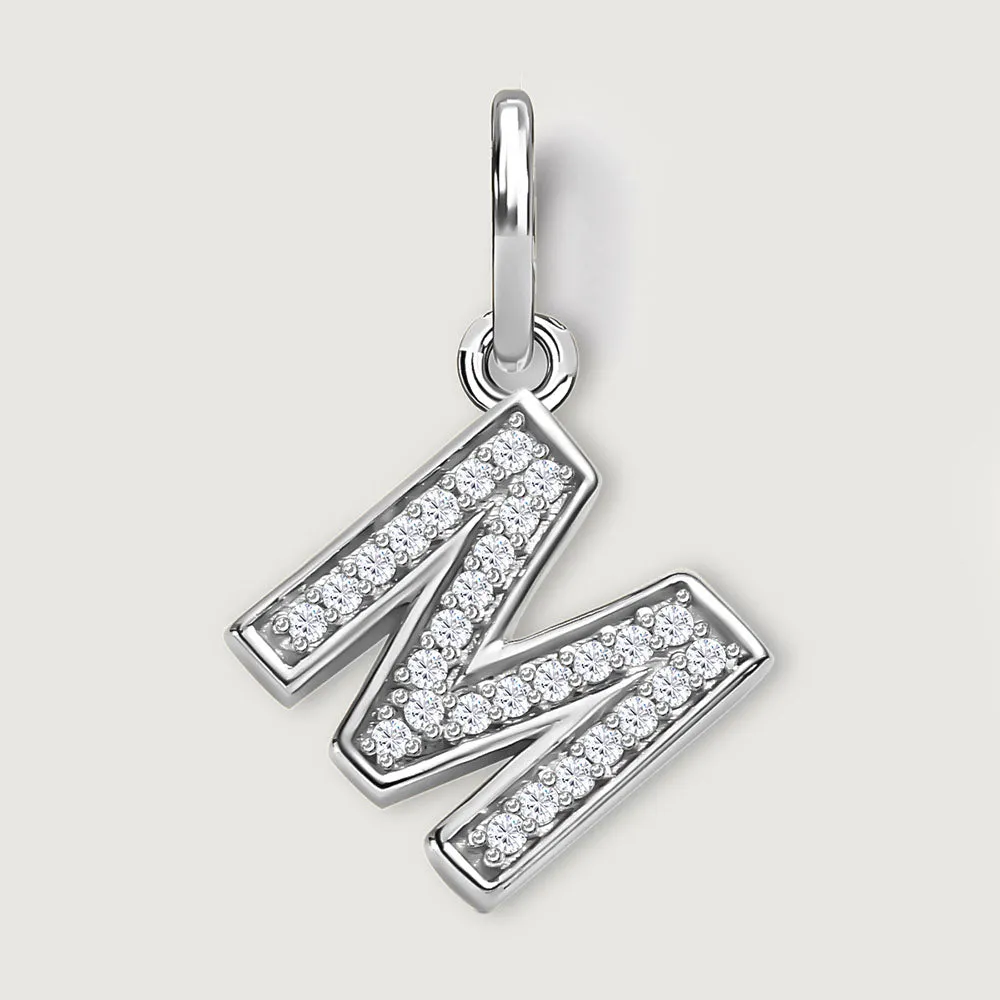 Versa Diamond Alphabet Pendants