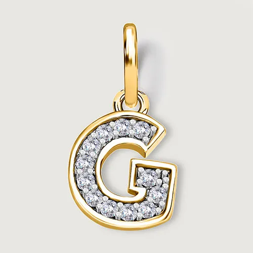 Versa Diamond Alphabet Pendants