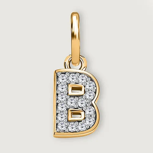 Versa Diamond Alphabet Pendants