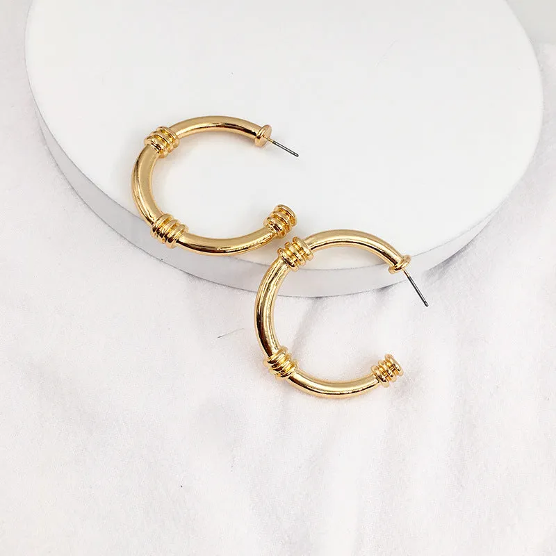 Vienna Verve Geometric Alloy Earrings for Women