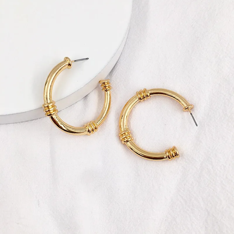 Vienna Verve Geometric Alloy Earrings for Women