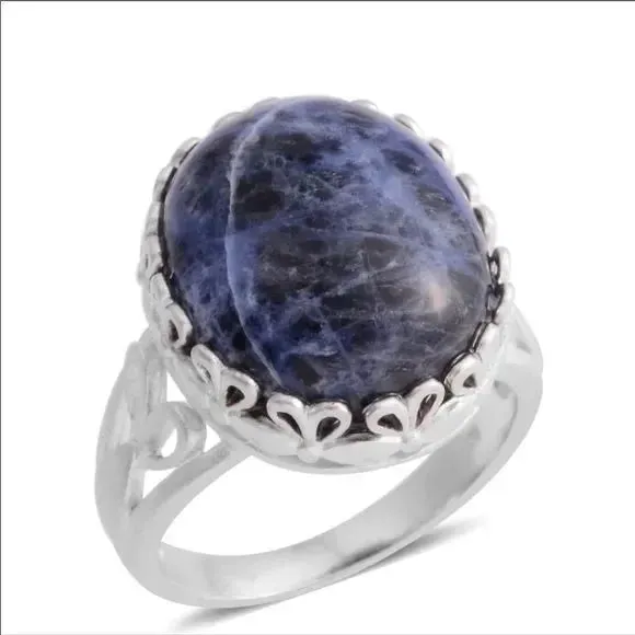 Women's Blue Sodalite Sterling Ring