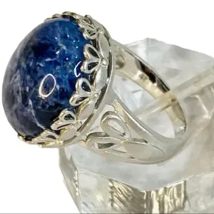 Women's Blue Sodalite Sterling Ring